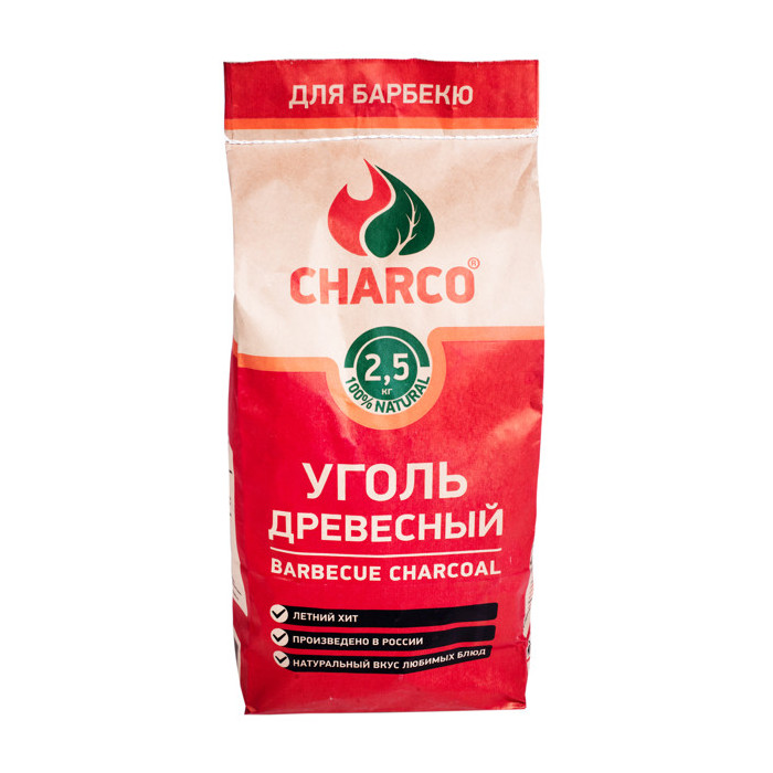 Уголь древесный CHARCO 2,5 кг