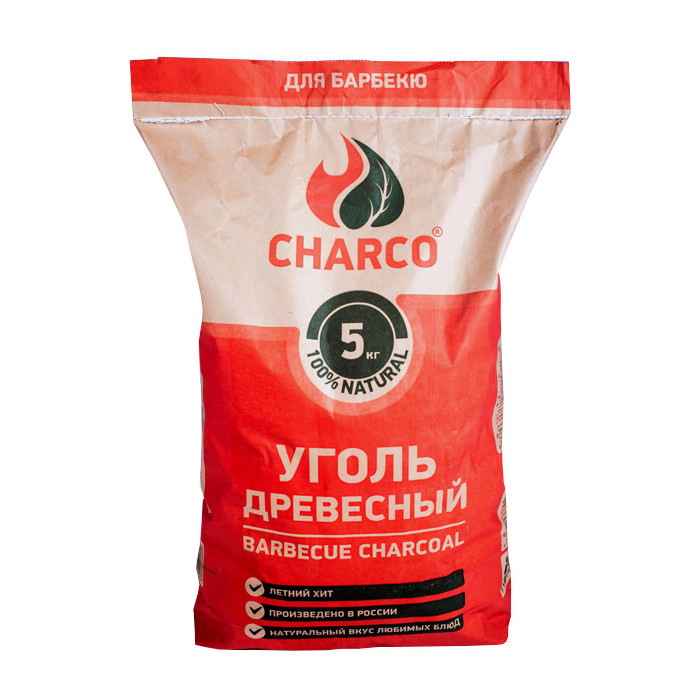 Уголь древесный CHARCO 5 кг